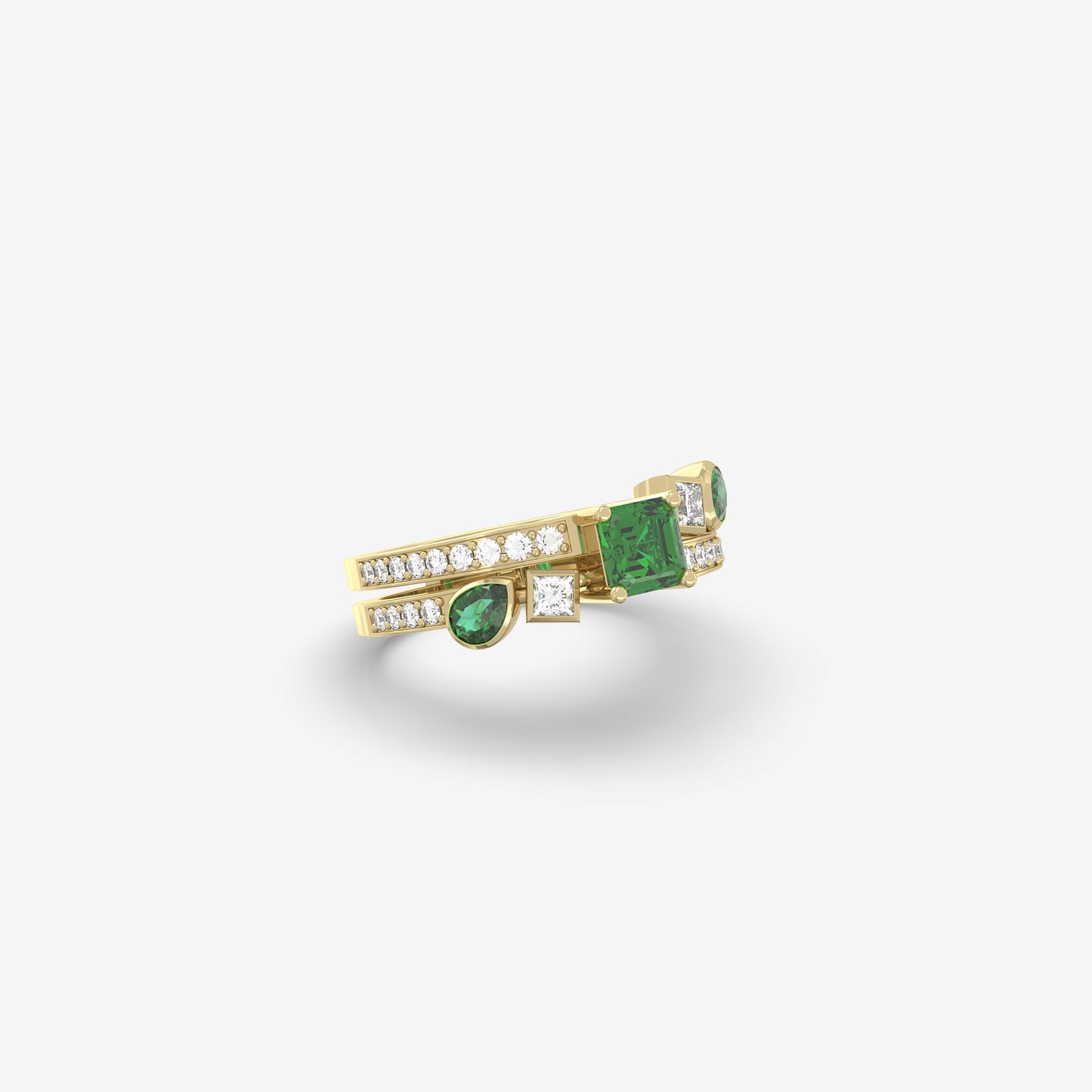 Diamond & Emerald Ring