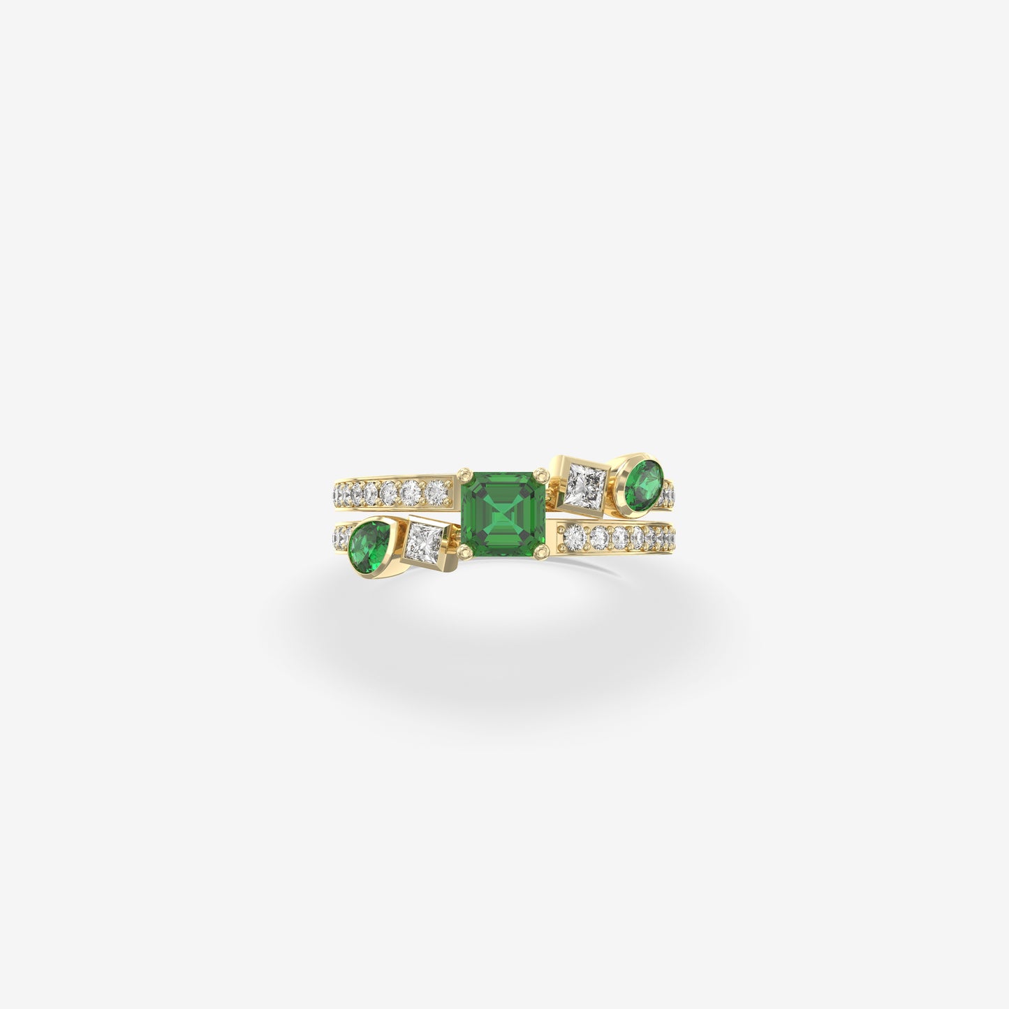 Diamond & Emerald Ring
