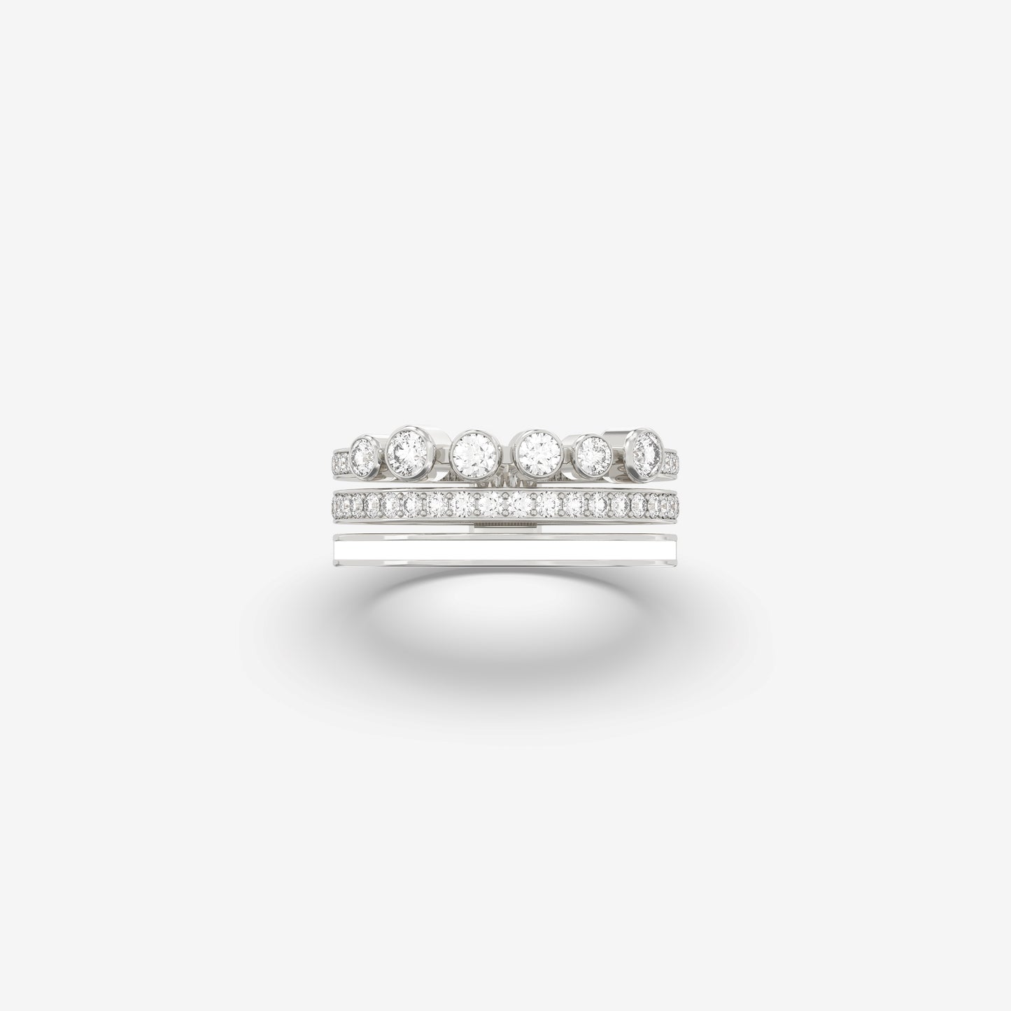 Diamond Ring with Enamel