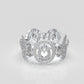 Round Diamond Ring with Marquise Diamond