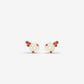 Diamond & Ruby Earring with Enamel