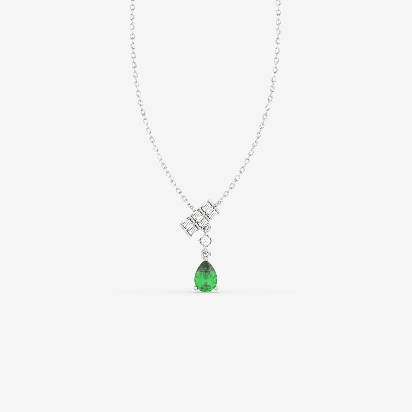 Diamond & Emerald Pendant
