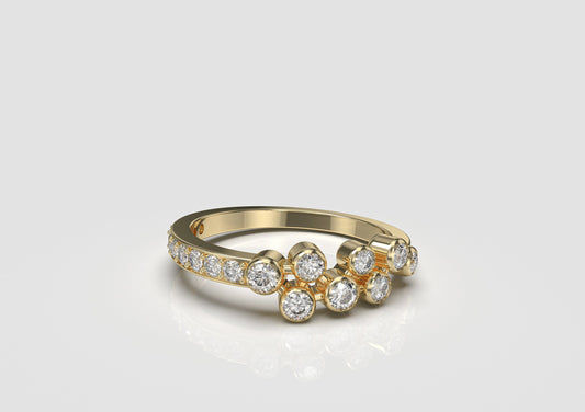 Round Diamond Bezel Ring
